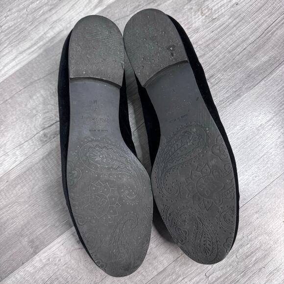 Jon Josef Velvet Gold embroidered Cat loafers Black Made in Spain Womens 9 1/2 - Picture 7 of 9